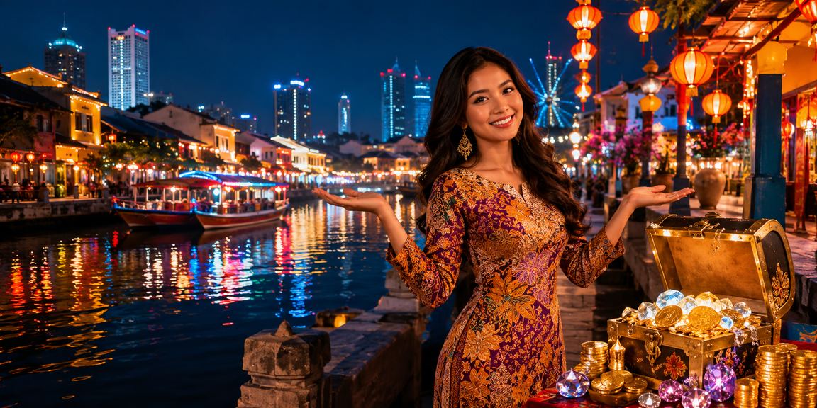 Permainan baccarat dalam talian di cq10 dengan reka bentuk batik Melaka yang elegan